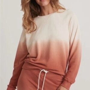 Marine layer Ombre Sweater - m pink and cream